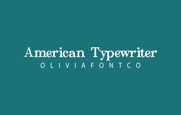 American Typewriter Font for Bold Campaigns
