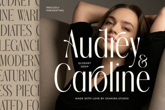 Audrey Caroline: A Serif Font for Elegant Design