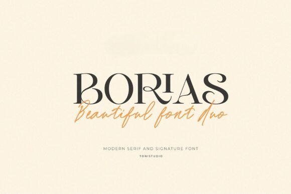 Borias Font Duo: Serif and Script for Editorial Design