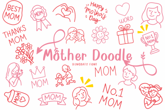 Build a Memorable Brand with the Mother Doodle Dingbats Font