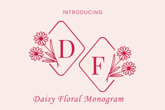 Daisy Floral Monogram Brings Charm to Campaign Visuals