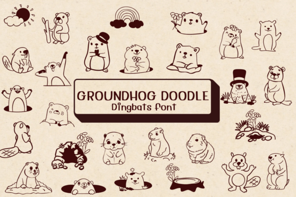 Groundhog Doodle Brings Playful Charm to Editorial Design