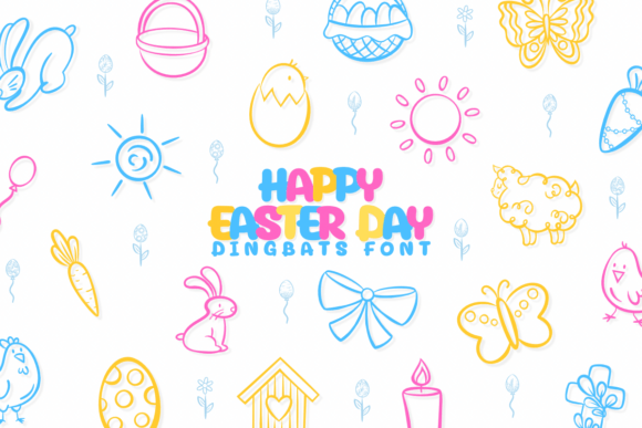 Happy Easter Day Font: A Festive Dingbats Typeface for Brand Projects