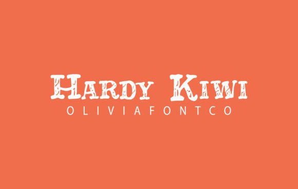 Hardy Kiwi Font: A Romantic Handwritten Typeface for Crafters