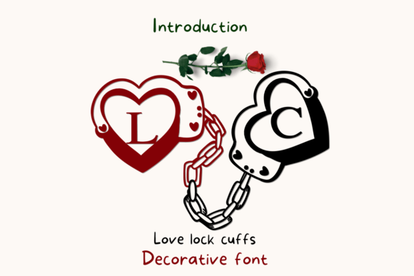 Love Lock Cuffs Font for Creative Projects