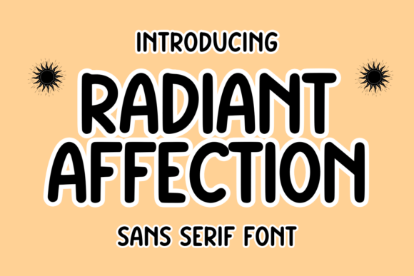 Radiant Affection: A Whimsical Sans Serif for Your Brand