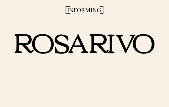 Rosarivo Brings Warm Character to Editorial Display Design