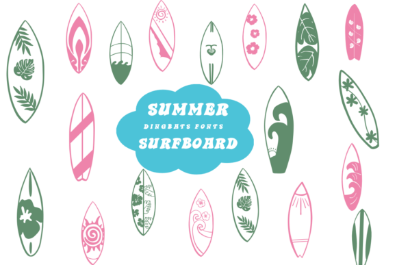 Summer Surfboard Brings Sketched Charm to Your Handmade Products