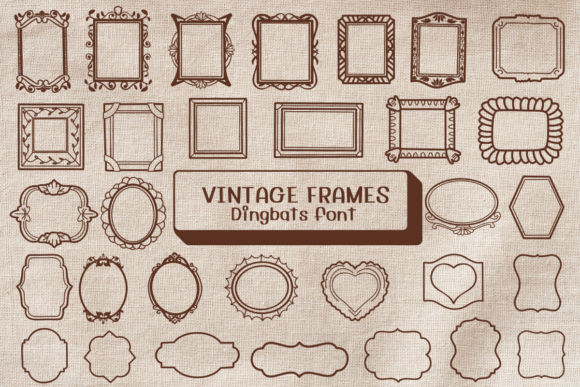 Vintage Frames: Romantic Dingbats for Brand Design